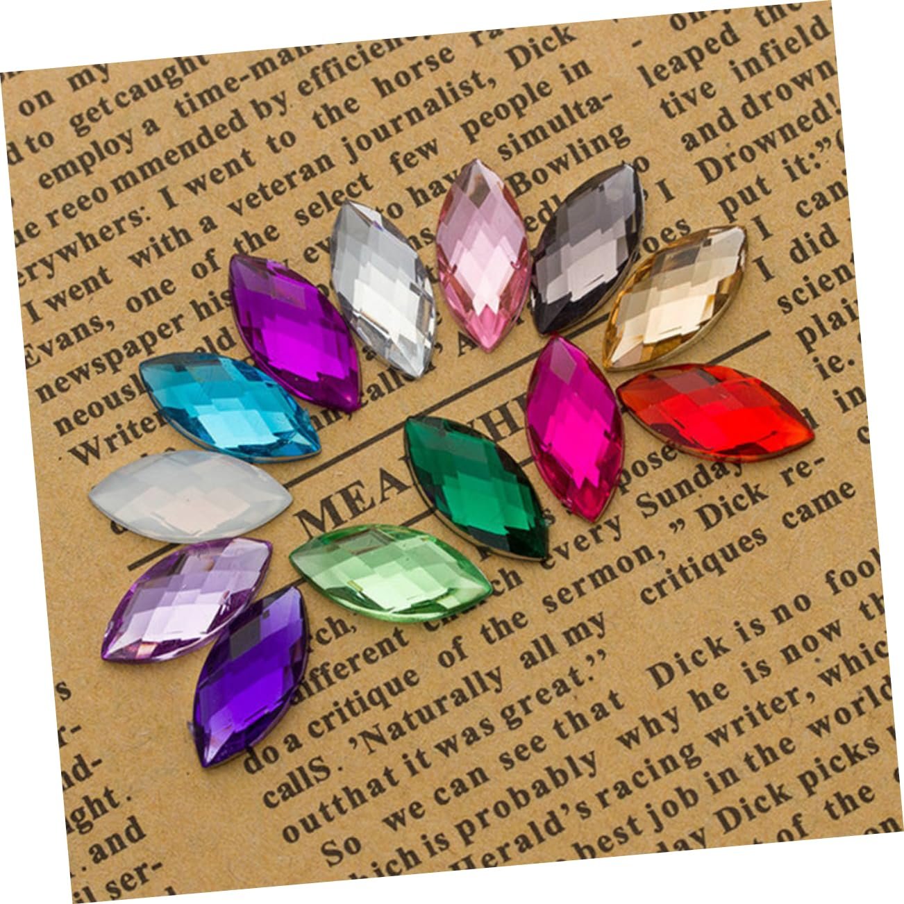 Стрази VILLCASE 900 шт, акрилові для нігтів, фото №9