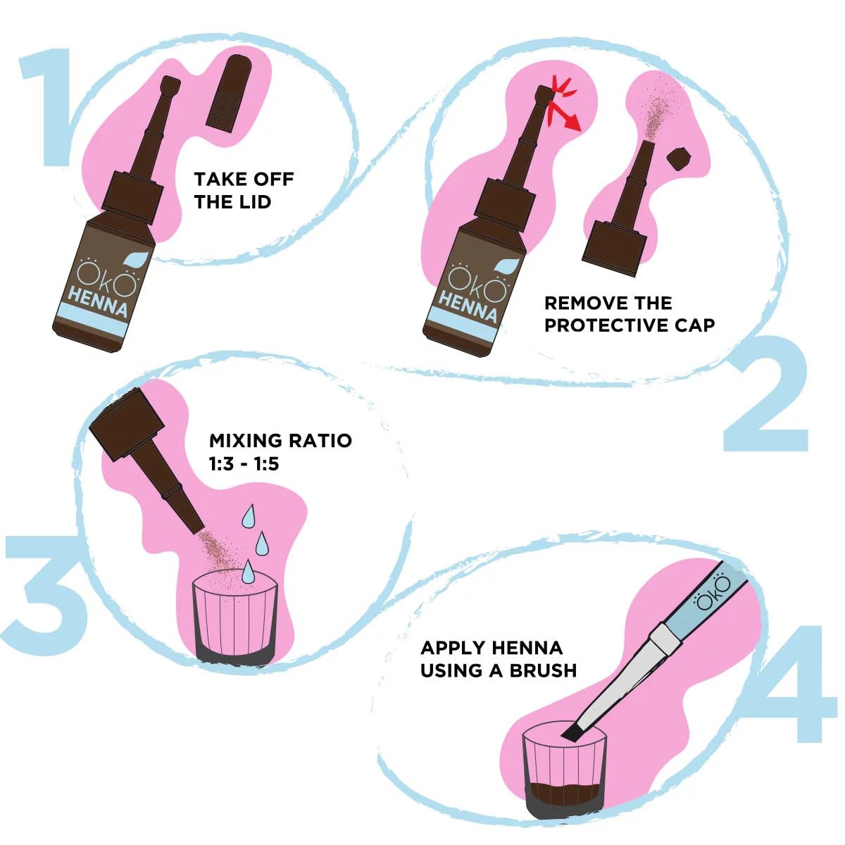 Пудра для брів OF OF Power Powder Nr. 04 5г, чорний, фото №2