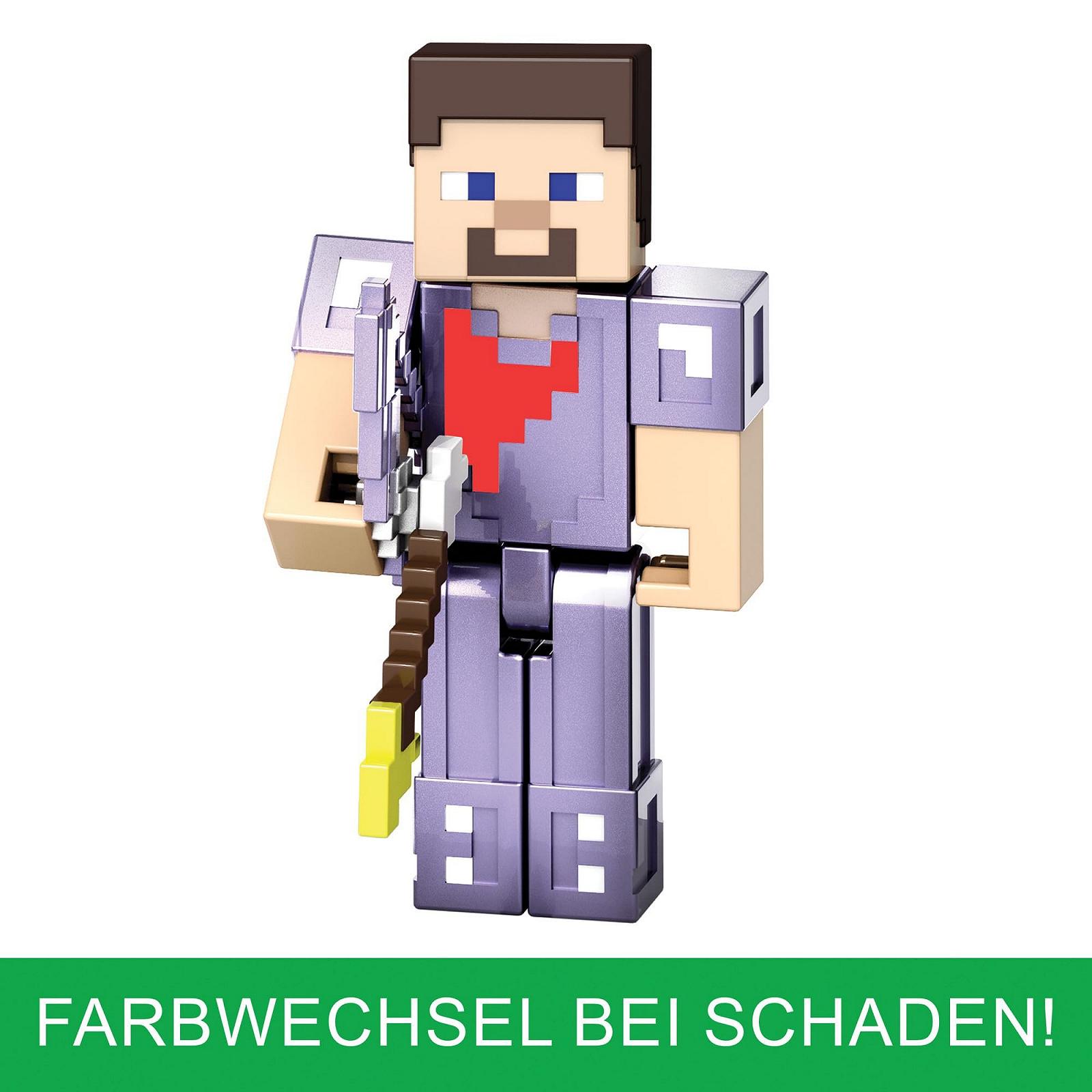 Набір фігурок Ender Dragon Mattel Minecraft HTN25, з підсвіткою, звуками та димом, зі Steve та Enderman, масштаб до 8 см, фото №5