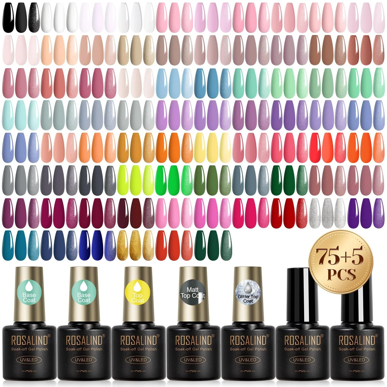 Гель-лак ROSALIND Набір 80 шт., фото №1