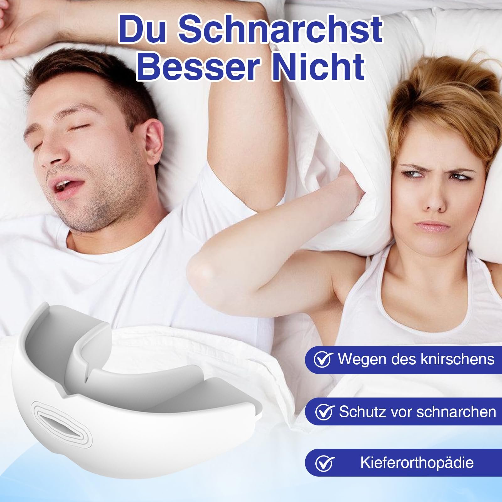 Капа от храпа и бруксизма для мужчин и женщин, фото №5