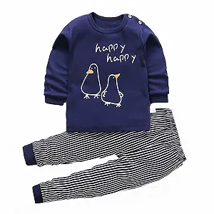 Комплект піжами Vhersily Gifts 2024 з бавовни для дівчат - Фото 1