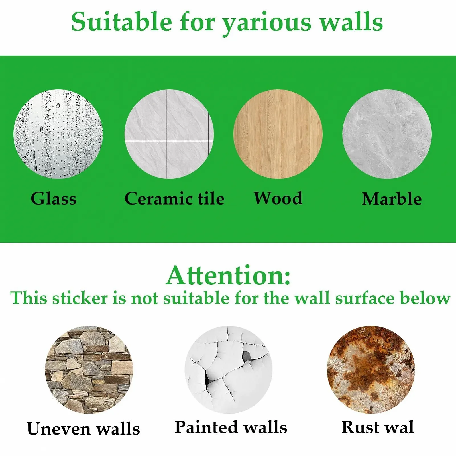 Наклейка на стену 3D Зеленые растения 90 x 30 см, фото №5
