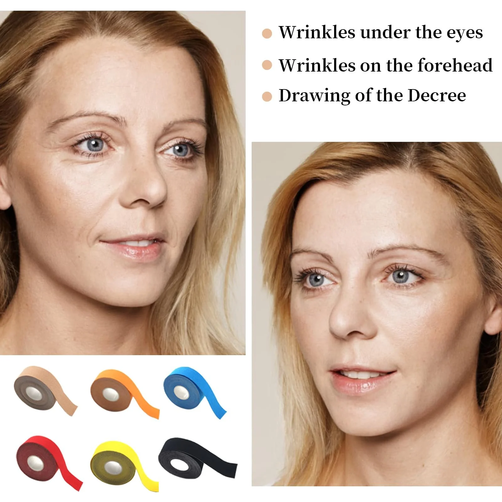 Стрічка для підтяжки обличчя ZITUZY, 6 шт, проти зморшок, фото №6 Стрічка для підтяжки обличчя ZITUZY, 6 шт, проти зморшок, фото №6