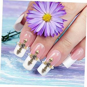 Украшения для ногтей Набор 10 шт Кошачьи подвески для маникюра Крестики для ногтей Металлические крестики для рукоделия Аксессуары для искусства Украшения для ногтей synthetic.ua - Фото 1