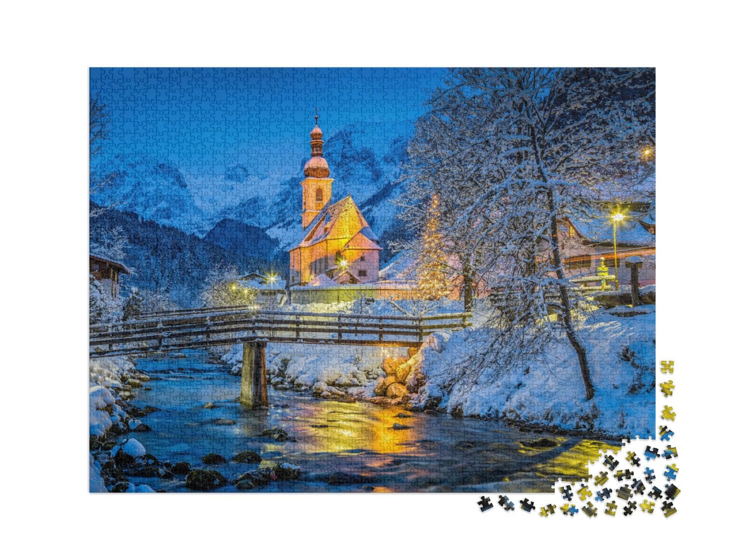 Пазл puzzleYOU Winter Landscape Berchtesgaden 2000 элементов, фото №2