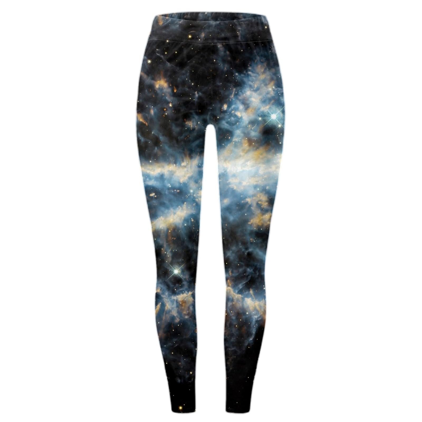 Легінси Generisch Galaxy Print Для жінок, зручні, обтягуючі фітнес-Для йоги, бігу та щоденного використання, без, фото №2