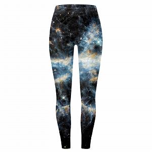 Легінси Generisch Galaxy Print Для жінок, зручні, обтягуючі фітнес-Для йоги, бігу та щоденного використання, без synthetic.ua - Фото 1