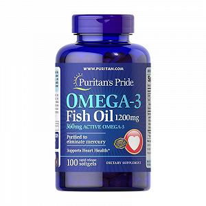 Omega-3 Fish Oil 1200 mg 100 softgels - Фото 1