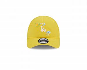 Кепка New Era MLB Los Angeles Dodgers Starry 9Forty для малюків жовта synthetic.ua - Фото 1