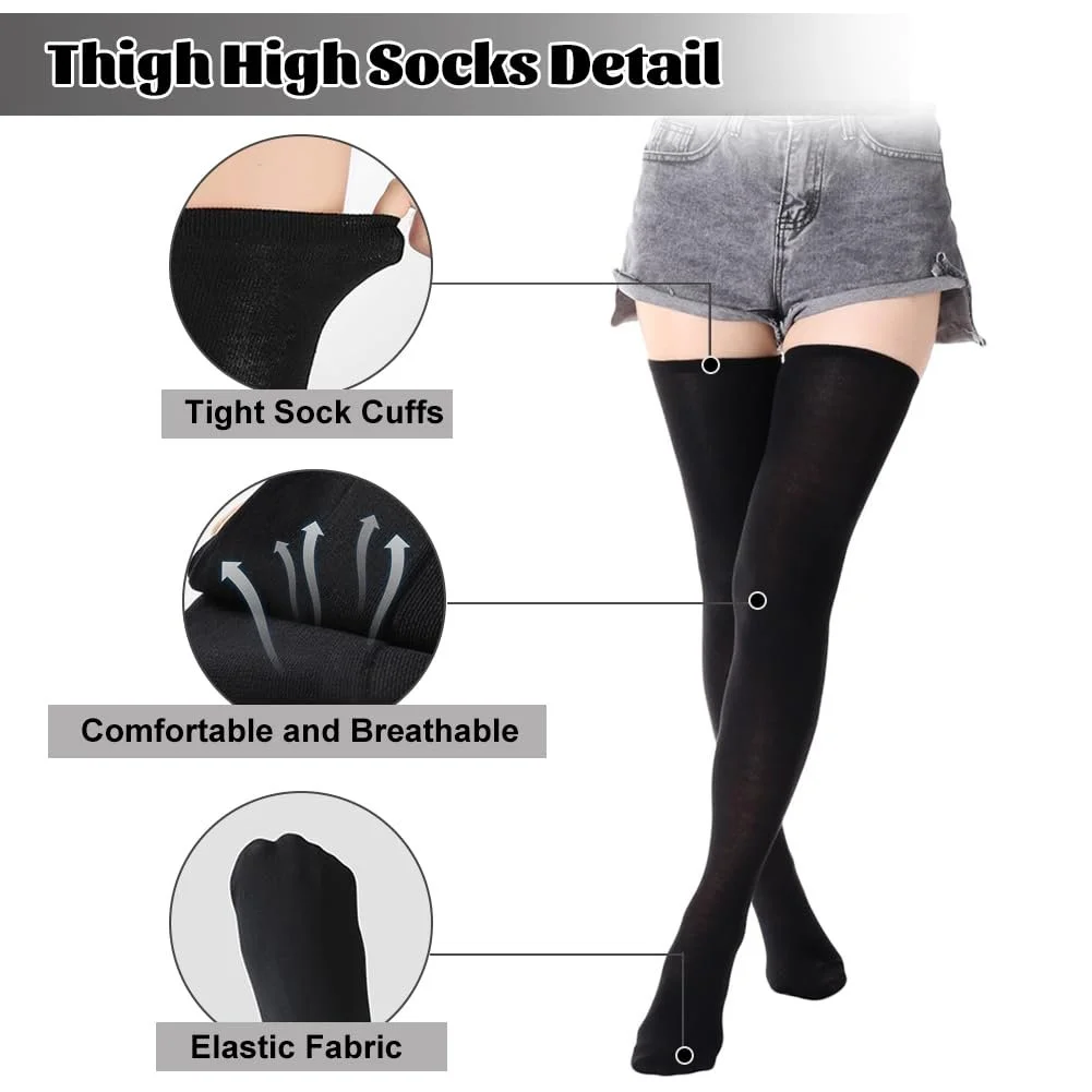 Жіночі гольфи вище колін, Бавовна, 90 см, фото №3 Жіночі гольфи вище колін, Бавовна, 90 см, фото №3