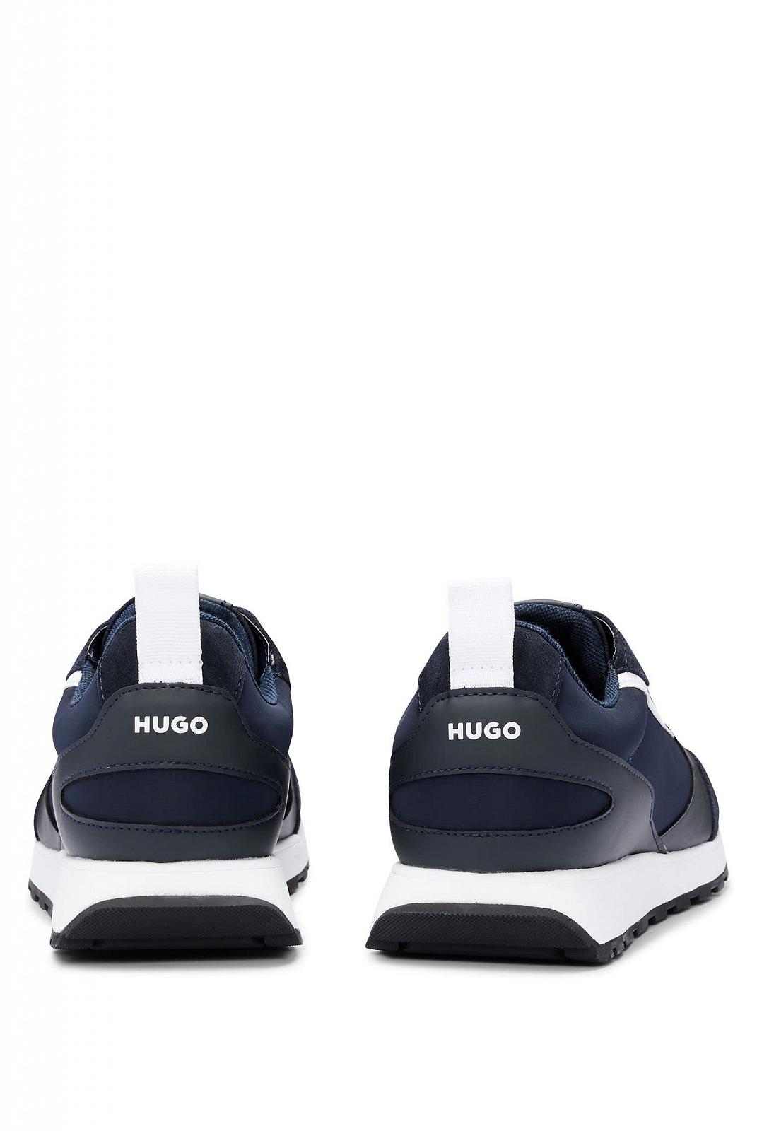 Кросівки HUGO Icelin Runn в ретро стилі із замшевими та сітчастими деталями, фото №6