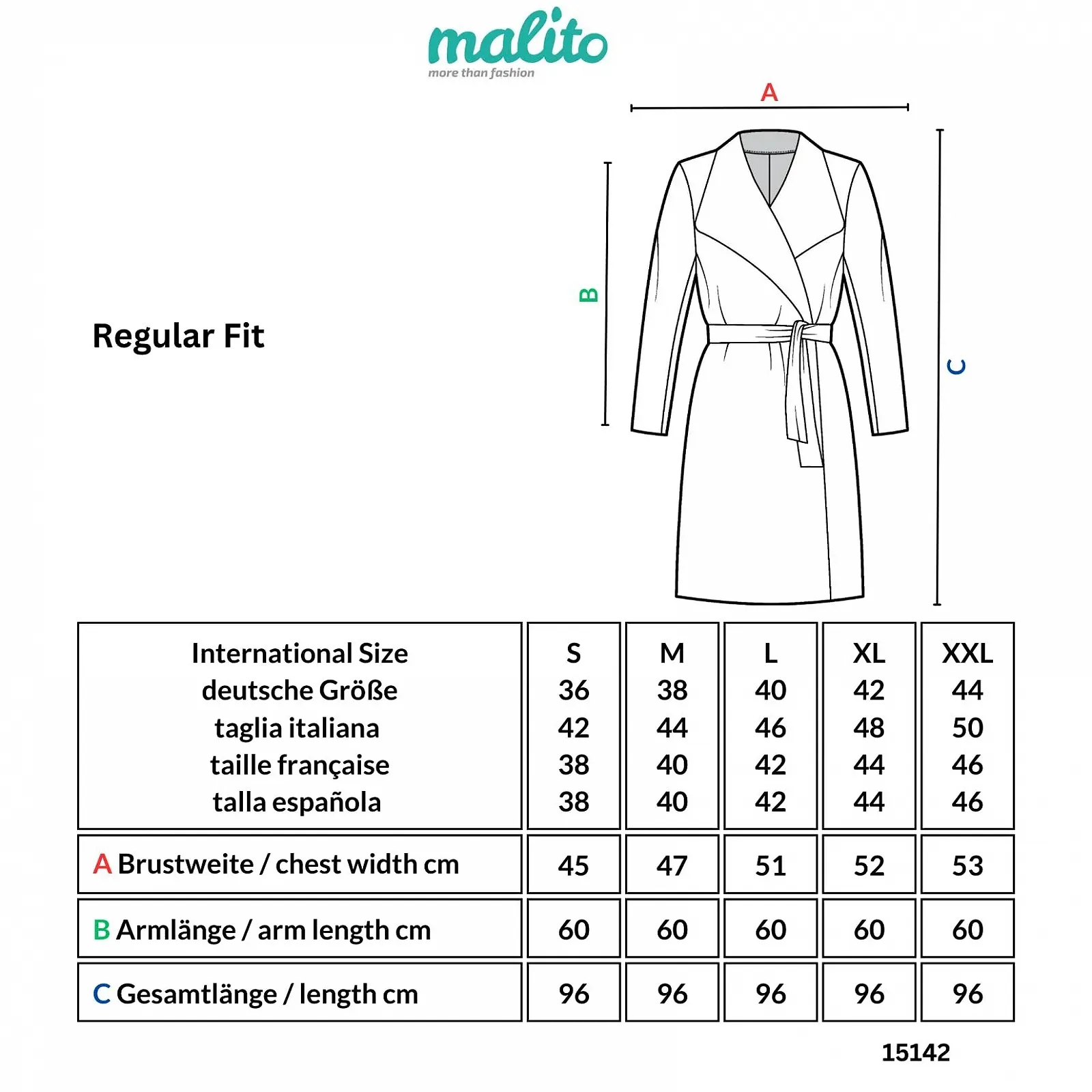 Тренч malito Жіночий Однотонний з поясом і кишенями, фото №5