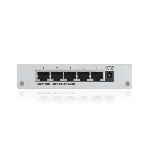 Коммутатор ZYXEL GS-105B v3 (GS-105BV3-EU0101F) 5xGE металлический корпус, фото №2