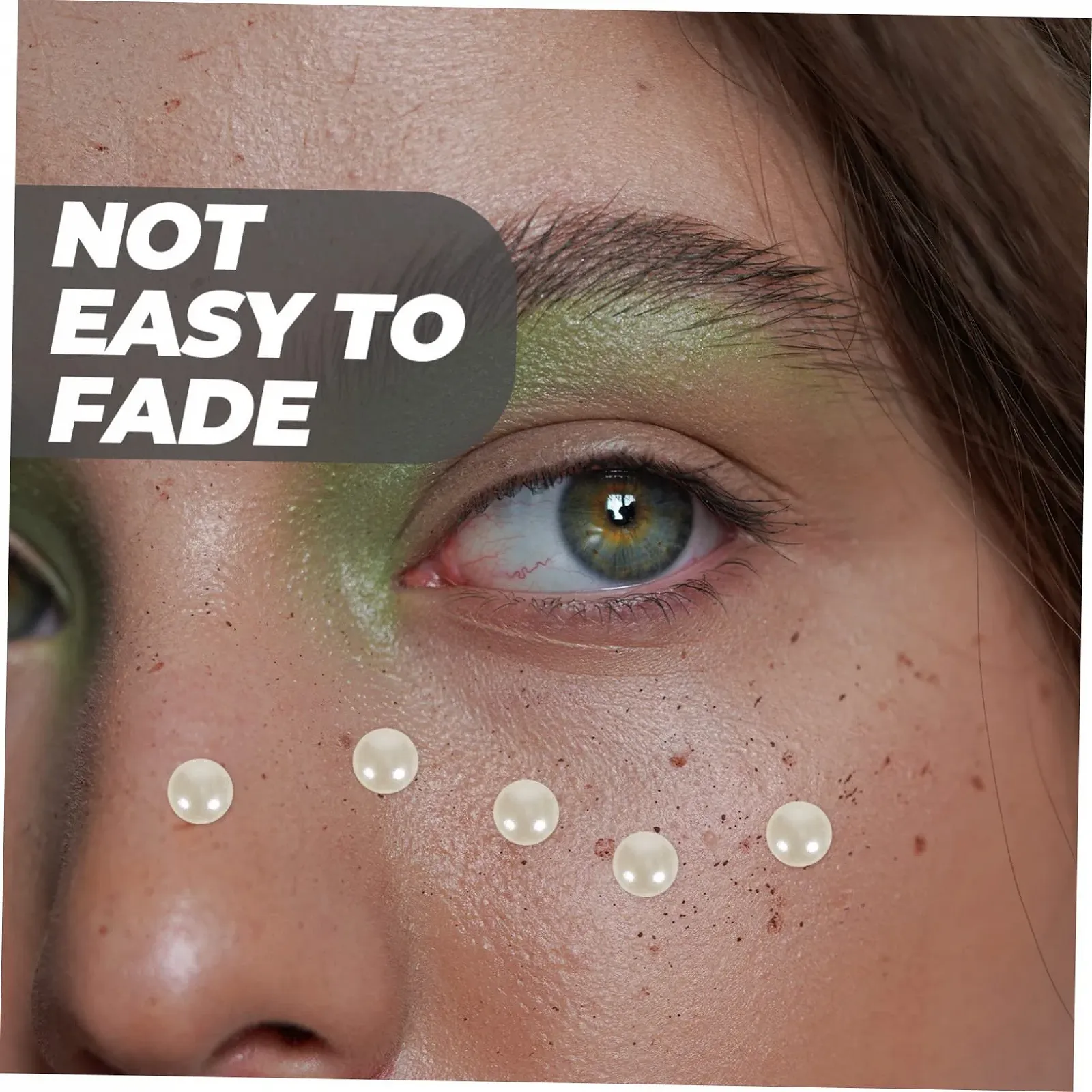 Перлини Самоклеючі NUOBESTY 10 аркушів Бежевий, фото №7