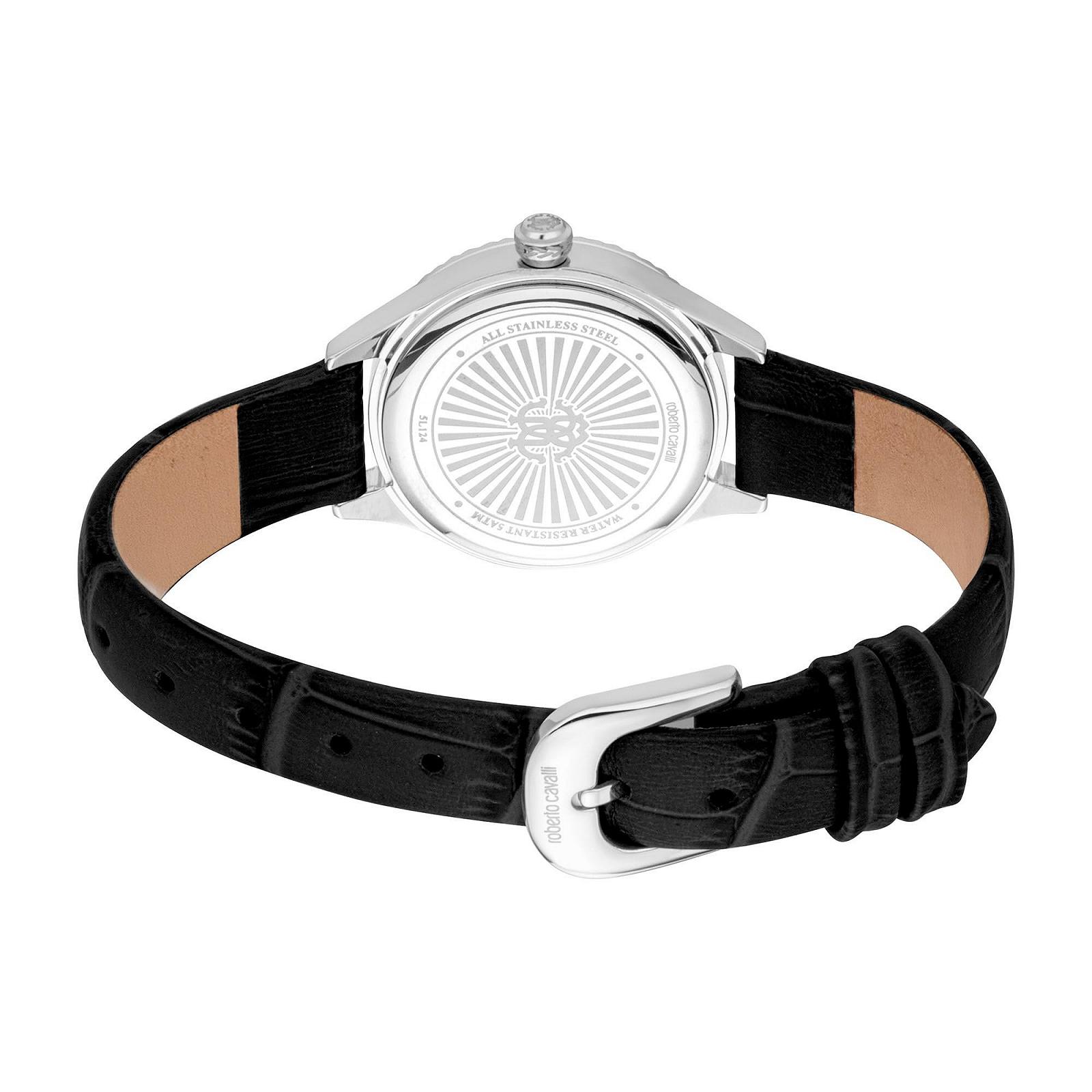 Женские аналоговые кварцевые часы Roberto Cavalli RC5L124L0015 с кожаным ремешком, фото №3