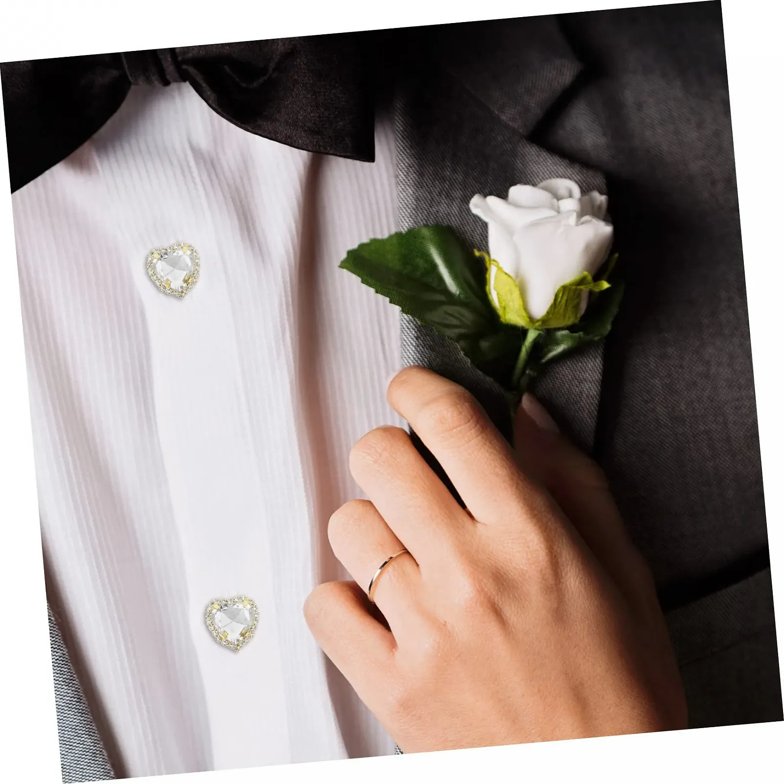 Стразы Сердцевидные PLAFOPE 20 шт., фото №5