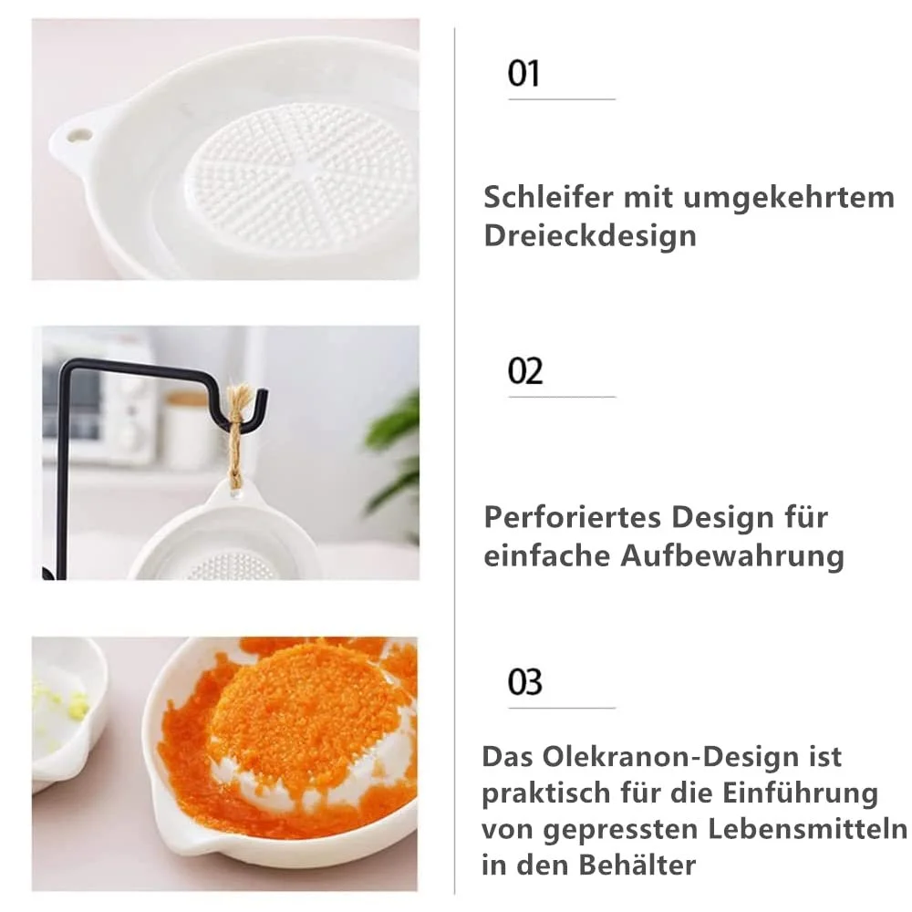 Керамічна терка Wasa для імбиру, часнику, цибулі, кругла, фото №3 Керамічна терка Wasa для імбиру, часнику, цибулі, кругла, фото №3