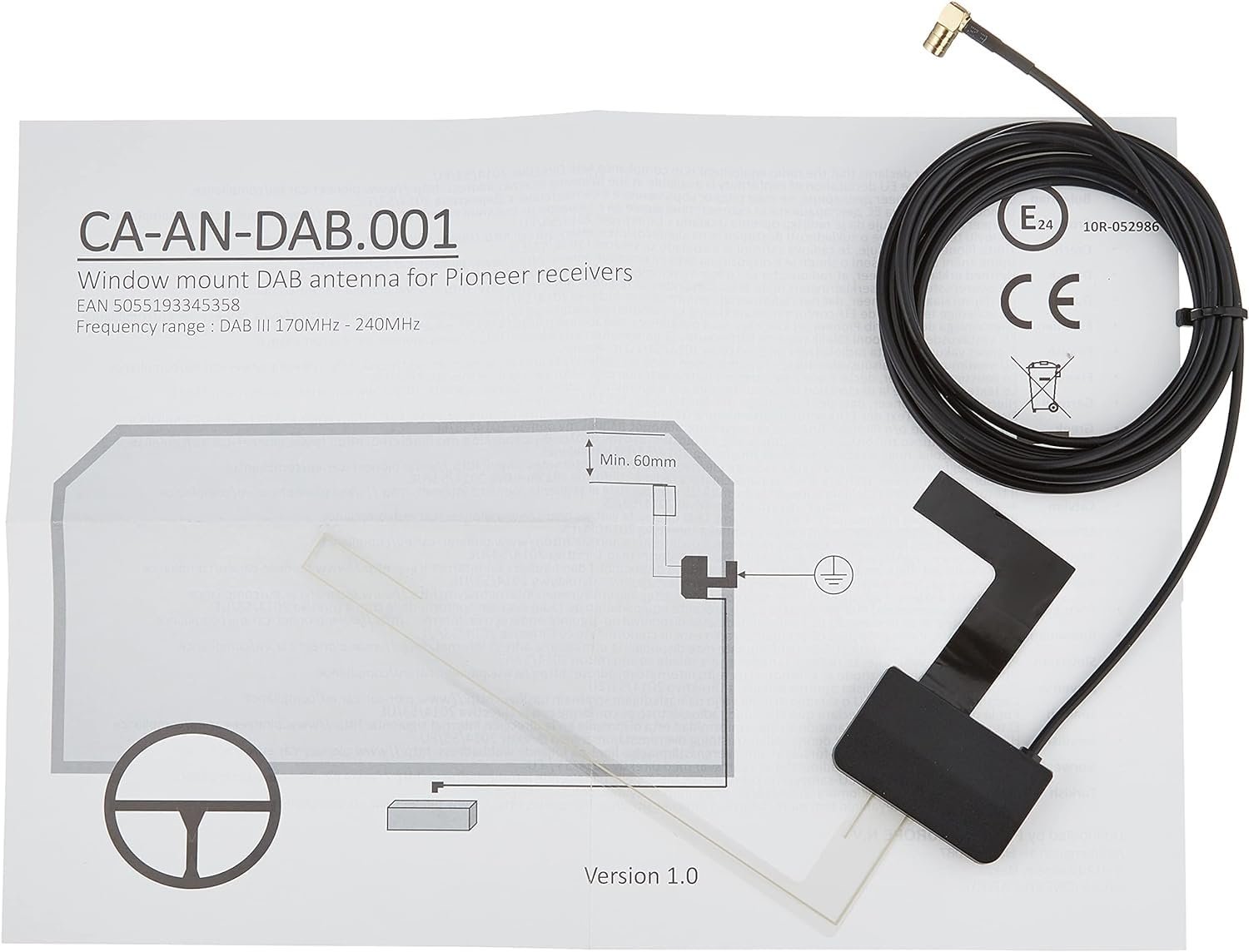 Автомагнитола Pioneer MVH-330DAB-AN 1DIN с RDS и DAB+, USB, AUX, Bluetooth, малая глубина установки, фото №8