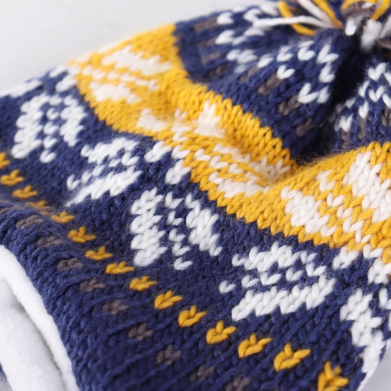 Шапка зимова YAMEE для дівчат з вушними клапанами Тепла, фото №8