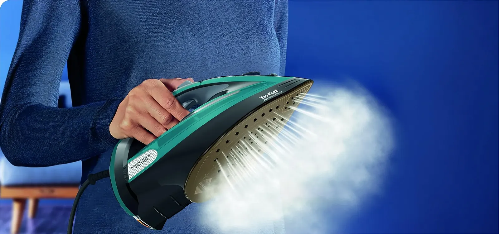 Паровой утюг Tefal Ultimate Pure FV9844 3200 Вт 0.35 л Black/Turquoise, фото №7