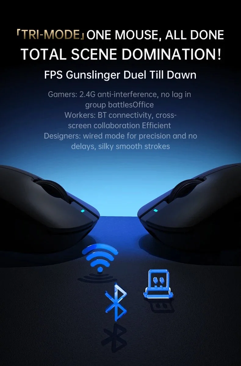 Миша Attack Shark X8 Pro PAW3395Pro 40000DPI 700IPS 60G 1000Hz Black, фото №12