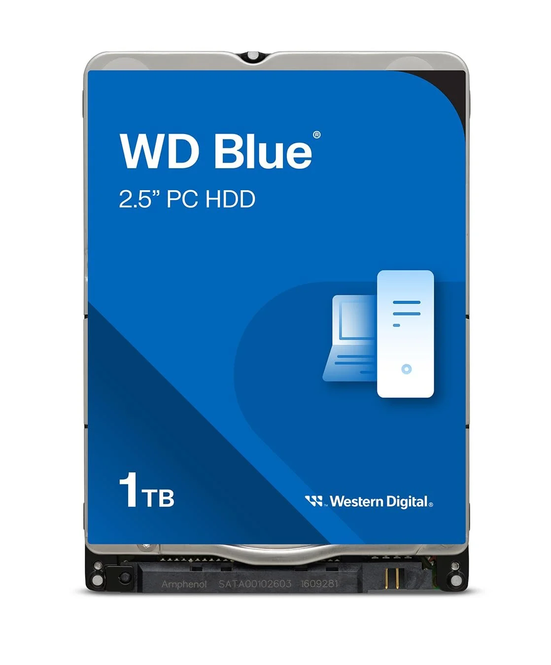 Жесткий диск Внутренний WD Blue 1ТБ 2.5" 5400 RPM SATA 6 Гбит/с 128 МБ Cache, фото №1