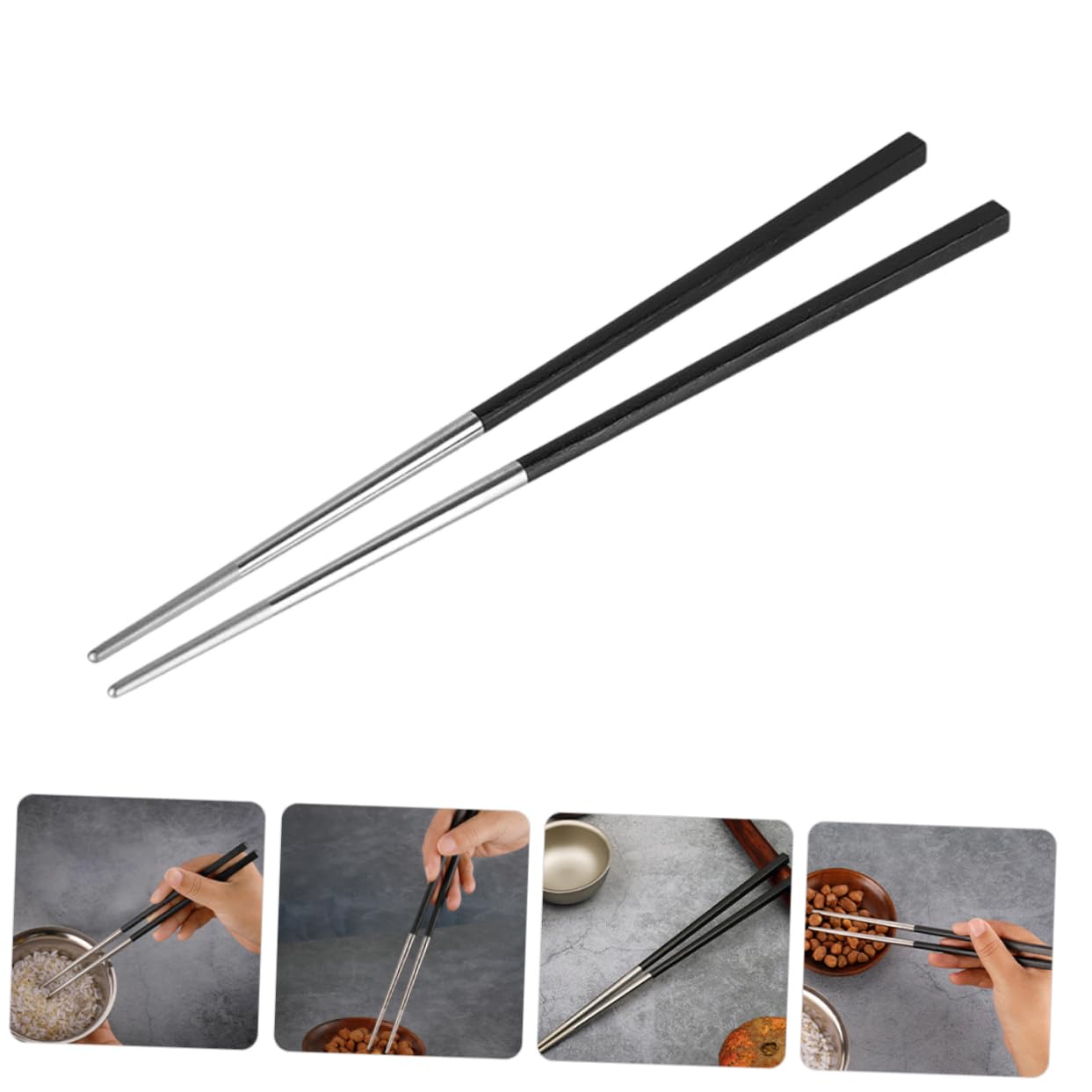 Пара Sosoport металеві довгі Срібні, фото №4