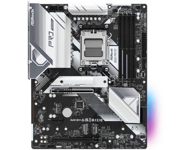Материнська плата ASRock B650 PRO RS (AM5/B650, 4*DDR5, 3xPCIex16 HDMI/DP 4xSATAІІІ,3xM.2, 2.5GLan, 7.1ch, ATX, фото №6