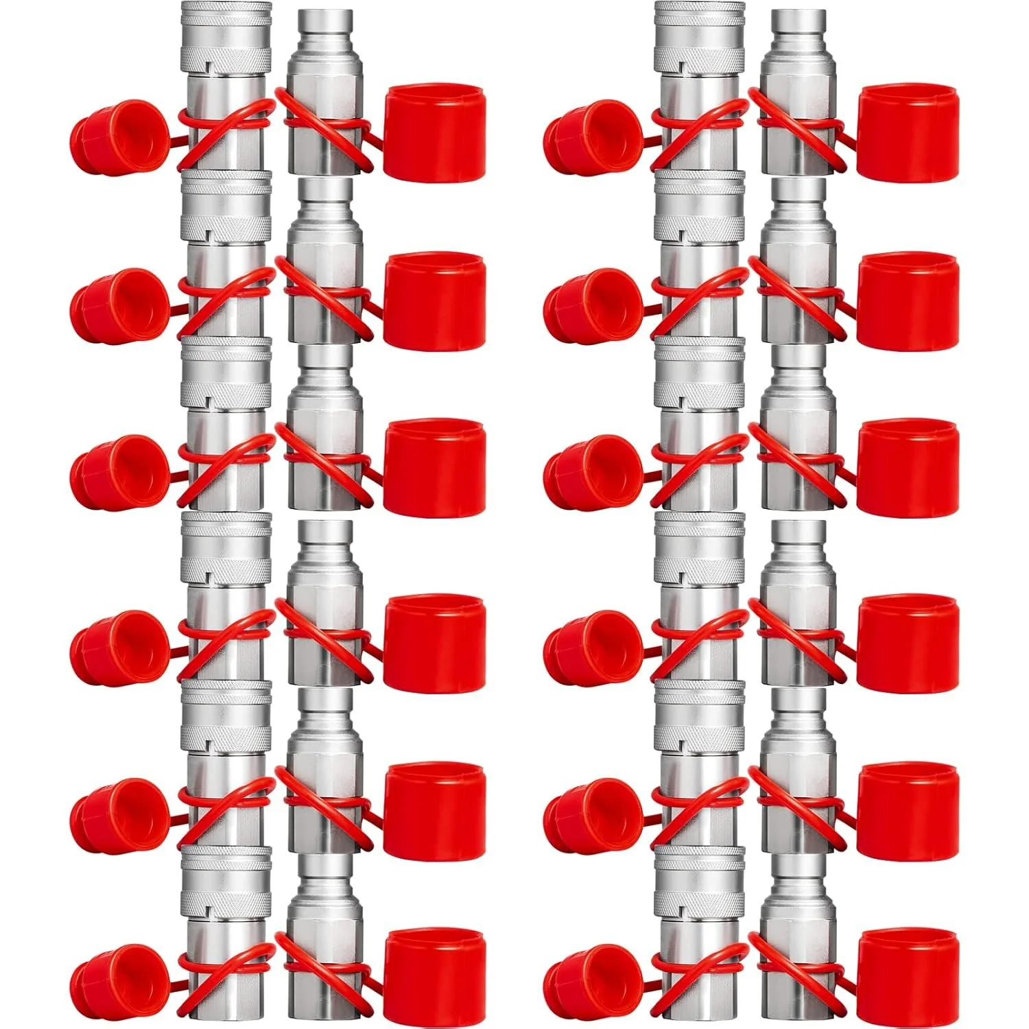 Швидкоз'ємна гідравлічна муфта VEVOR 1/2" (2шт.) Сірий, фото №1