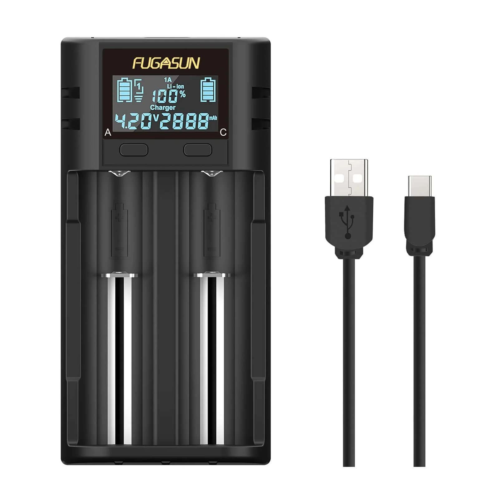 Зарядное устройство для аккумуляторов 21750 21700, интеллектуальное LCD, с PC B-защитной пластиной, фото №1 Зарядное устройство для аккумуляторов 21750 21700, интеллектуальное LCD, с PC B-защитной пластиной, фото №1