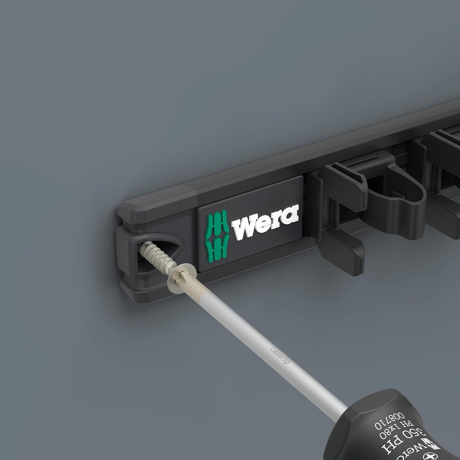 Смуга Wera 9611 05136414001 для тримання до 9 викруток Kraftform без наповнення 30 х 400 мм, фото №4 Смуга Wera 9611 05136414001 для тримання до 9 викруток Kraftform без наповнення 30 х 400 мм, фото №4