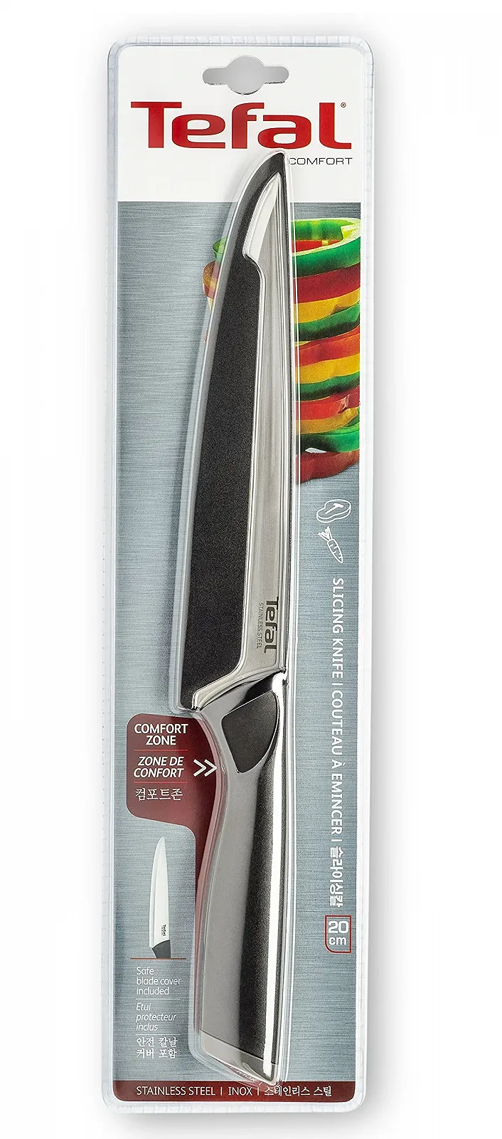 Кухонний Ніж Tefal Comfort 20 см, фото №3 Кухонний Ніж Tefal Comfort 20 см, фото №3