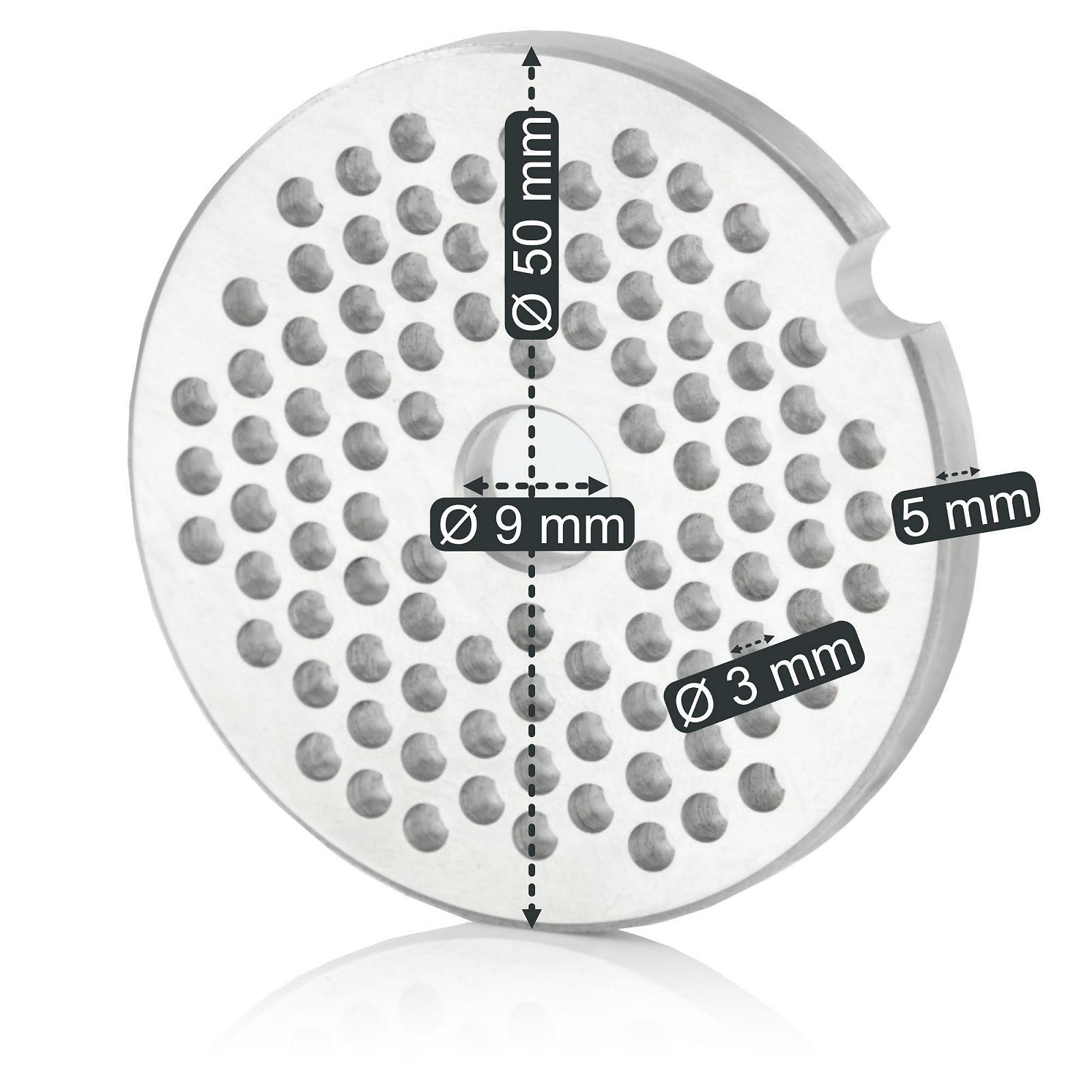 Решітка для м'ясорубки Mahlzeit 3 mm діаметр 5 cm нержавіюча сталь, фото №2