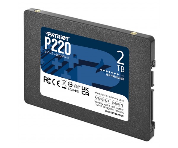 Накопичувач SSD 2TB Patriot P220 2.5" SATAIII TLC P220S2TB25, фото №2 Накопичувач SSD 2TB Patriot P220 2.5" SATAIII TLC P220S2TB25, фото №2