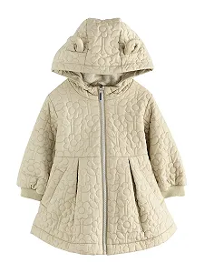 Девочка Водоотталкивающее стеганое пальто Next - Фото 1