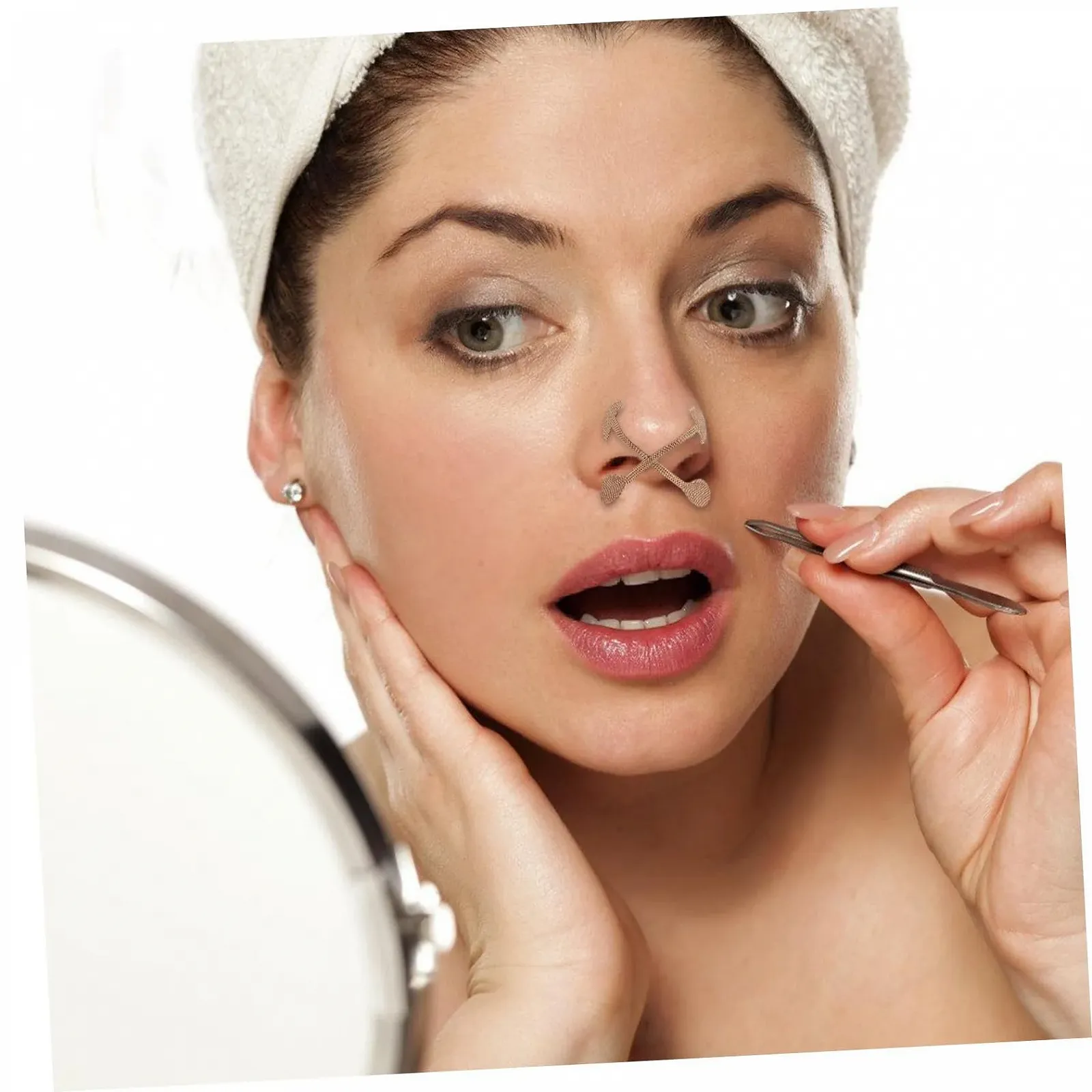 Пластирі для корекції крил носа еластичні самоклейні 10 шт. М'які, фото №4