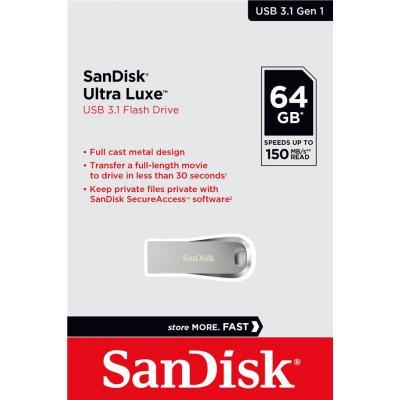 USB флеш-накопитель Sandisk 64GB Ultra Luxe USB 3.1 SDCZ74-064G-G46, фото №5