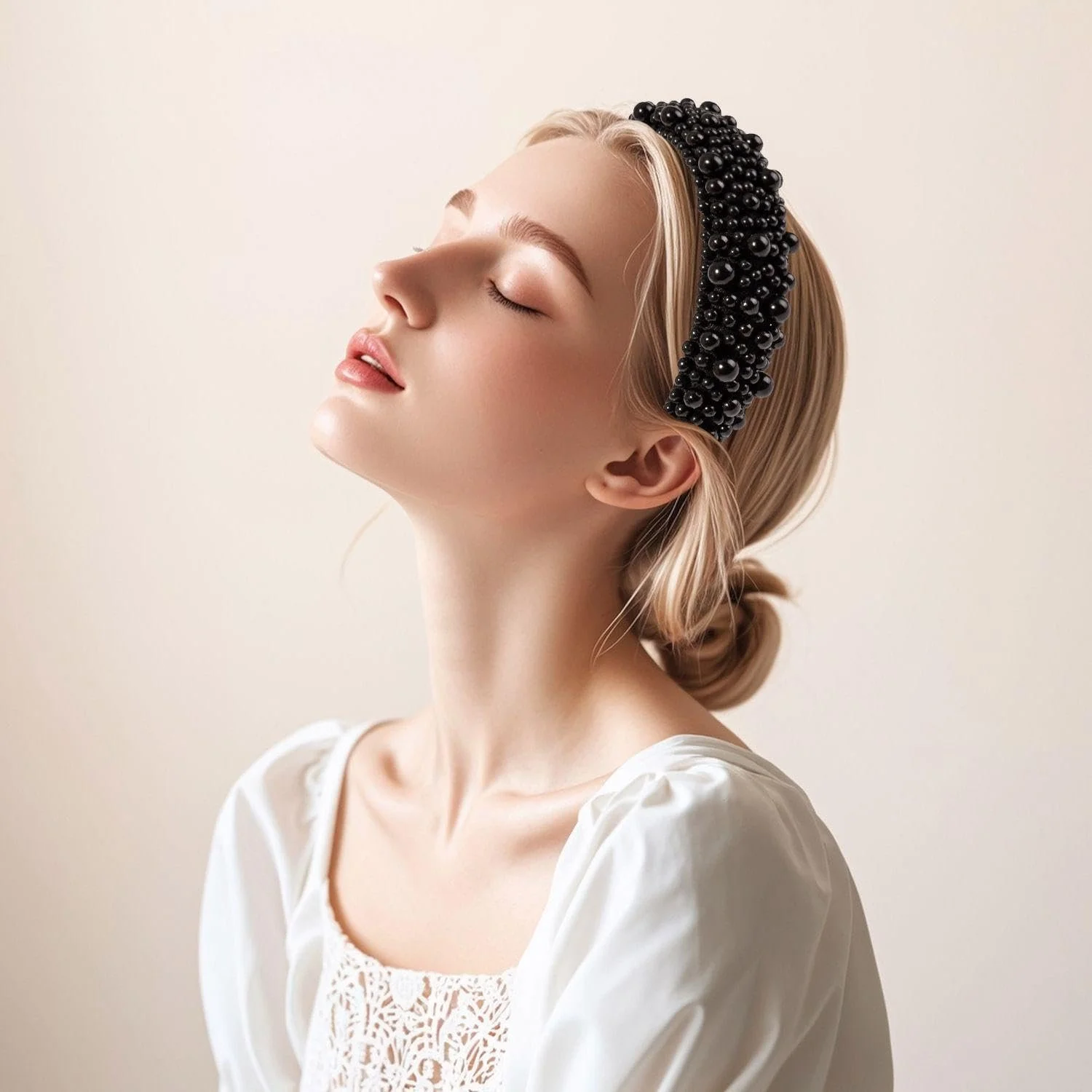 Обруч Модный Черный, фото №4