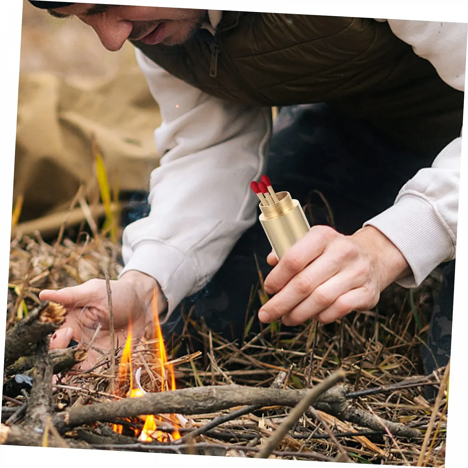 Коробка для зберігання YARNOW, металева, міцна, латунна коробка для кемпінгу, фото №7