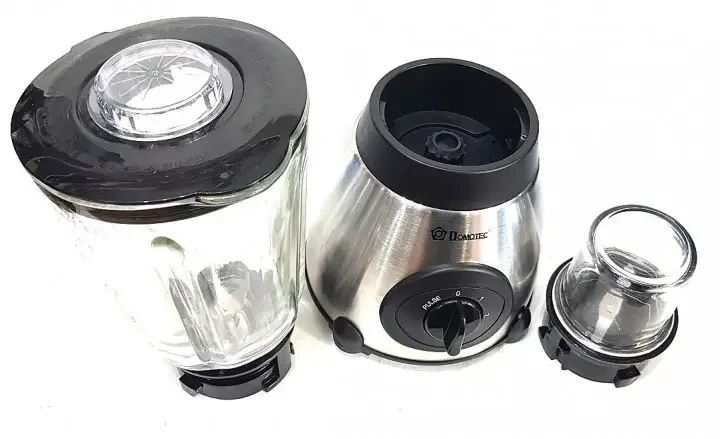 Блендер стаціонарний з чашками 1,5 л кофемолка 2в1 DOMOTEC 6609 MS три швидкості 1000 Вт Срібний AVK, фото №2 Блендер стаціонарний з чашками 1,5 л кофемолка 2в1 DOMOTEC 6609 MS три швидкості 1000 Вт Срібний AVK, фото №2