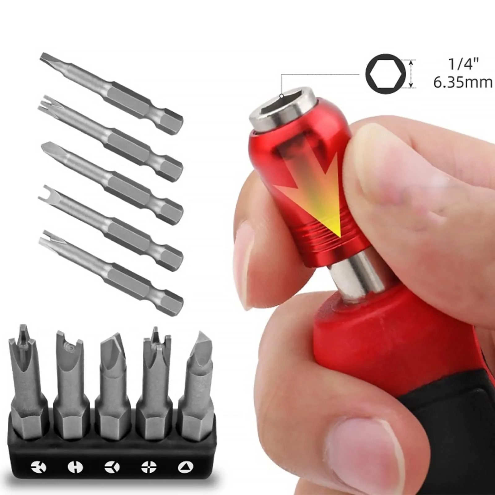 Набір спеціальних викруток IUSOT 5 одиниць 50 мм, фото №6