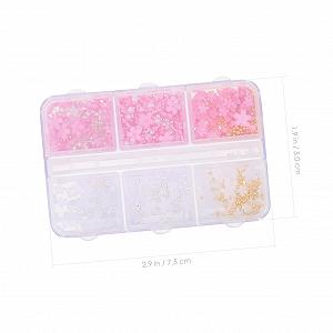 Цветок Healvian 3D для ногтей, украшение для маникюра (3 коробки) synthetic.ua - Фото 1