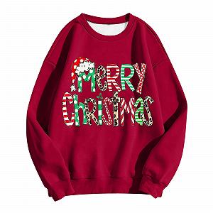 Женский рождественский пуловер с длинными рукавами и круглым вырезом, милый свитшот с принтом животных, свободный элегантный сексуальный узор для девушек-подростков synthetic.ua - Фото 1