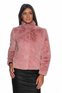 Куртка ONLY ONLVIDA FAUX FUR JACKET OTW NOOS Искусственный мех XS Розовый - Фото 1