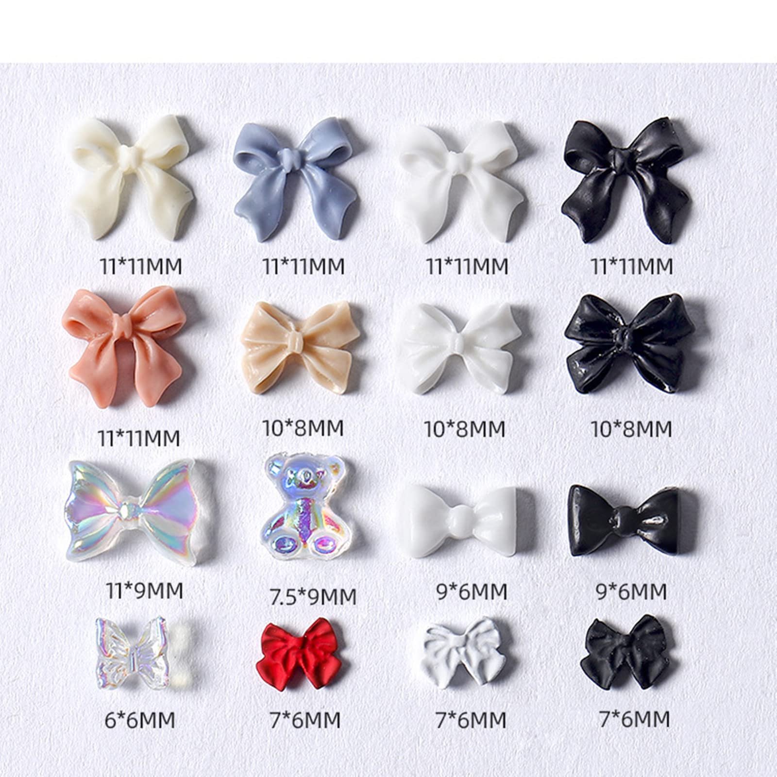 3D Украшение для ногтей, бусины для ногтей в виде бантиков, мишек и бабочек, хрустальные стразы для дизайна ногтей, изготовления ювелирных изделий своими руками, 7 отделений, фото №4 3D Украшение для ногтей, бусины для ногтей в виде бантиков, мишек и бабочек, хрустальные стразы для дизайна ногтей, изготовления ювелирных изделий своими руками, 7 отделений, фото №4