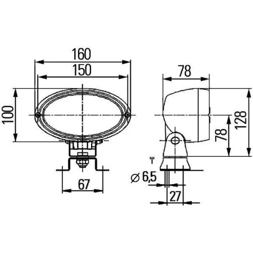 Рабочая фара HELLA 1GA 996 161-581 для AEBI DAF LIEBHERR ZIEGLER VÖGELE, фото №4 Рабочая фара HELLA 1GA 996 161-581 для AEBI DAF LIEBHERR ZIEGLER VÖGELE, фото №4