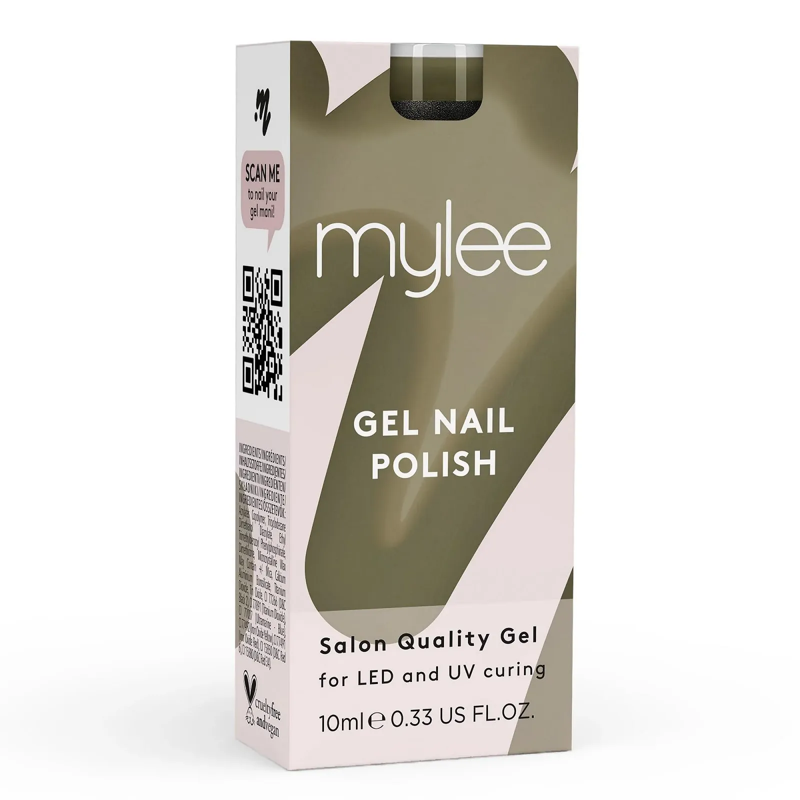 Гель-лак Mylee Oasis, 10 мл, хакі зелений з сірим відтінком, фото №7
