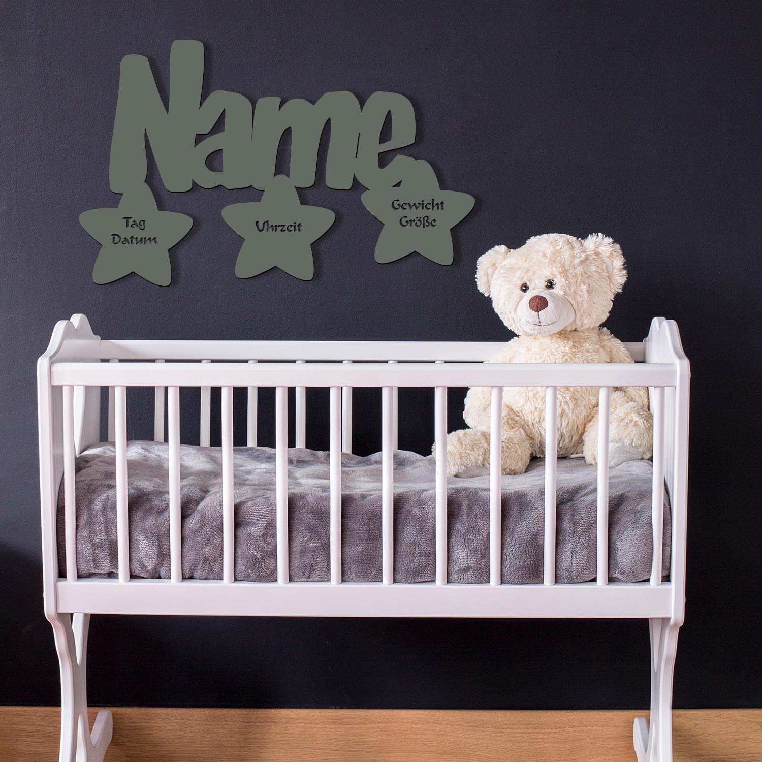 Настенная лампа Schlummerlicht24 LED Подарки на крещение Звезда с именем, фото №4