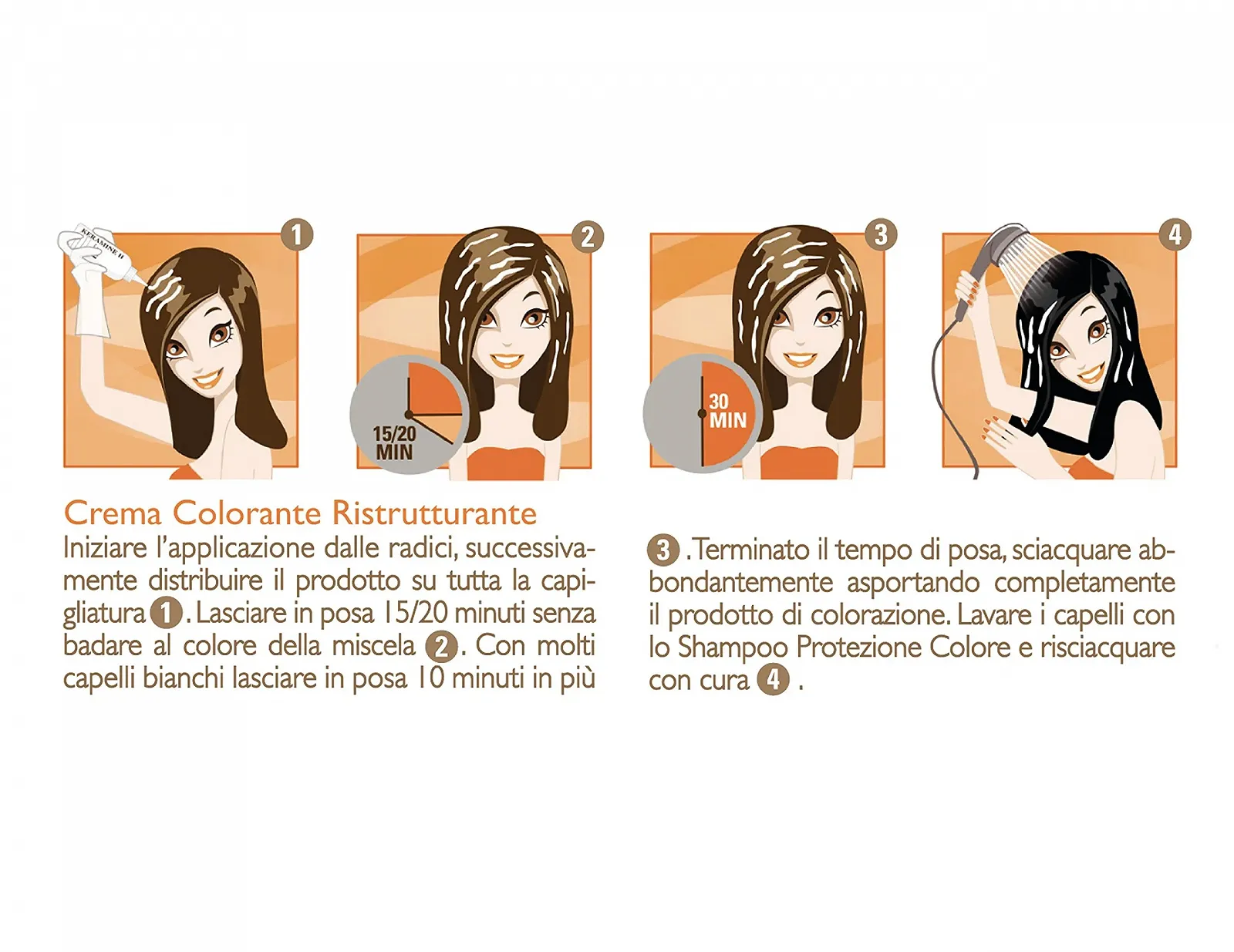 Крем-фарба для волосся Keramine H Restructuring 3 упаковки по 110 мл 330 мл, фото №5 Крем-фарба для волосся Keramine H Restructuring 3 упаковки по 110 мл 330 мл, фото №5